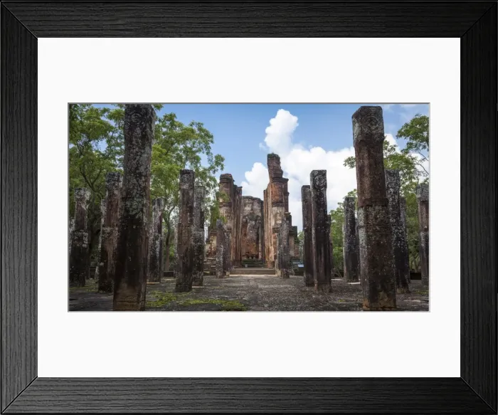 Framed Print : Vertical columns, The Kiri Vihara Buddhist temple ruins, Polonnaruwa, UNESCO World Heritage Site, Sri Lanka, Asia Framed Print : Vertical columns, The Kiri Vihara Buddhist temple ruins, Polonnaruwa, UNESCO World Heritage Site, Sri Lanka, Asia