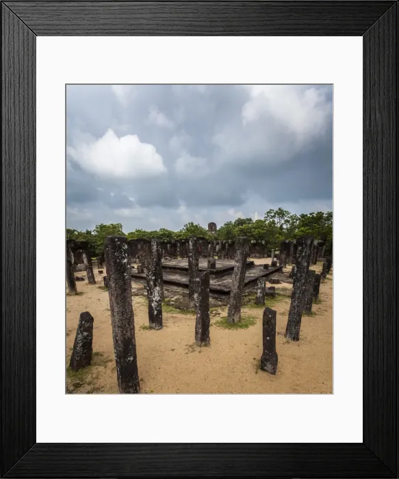Framed Print : Vertical columns, the Kiri Vihara Buddhist temple ruins, Polonnaruwa, UNESCO World Heritage Site, Sri Lanka, Asia Framed Print : Vertical columns, the Kiri Vihara Buddhist temple ruins, Polonnaruwa, UNESCO World Heritage Site, Sri Lanka, Asia