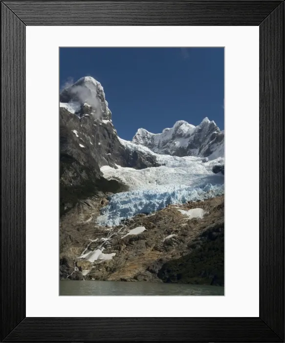 Framed Print : Glaciar Balmaceda (Balmaceda Glacier), Fjord Ultima Esperanza, Puerto Natales, Patagonia, Chile, South America Framed Print : Glaciar Balmaceda (Balmaceda Glacier), Fjord Ultima Esperanza, Puerto Natales, Patagonia, Chile, South America