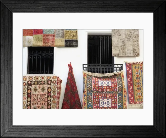 Framed Print : Carpet store in Bodrum, Turkey, Anatolia, Asia Minor, Eurasia