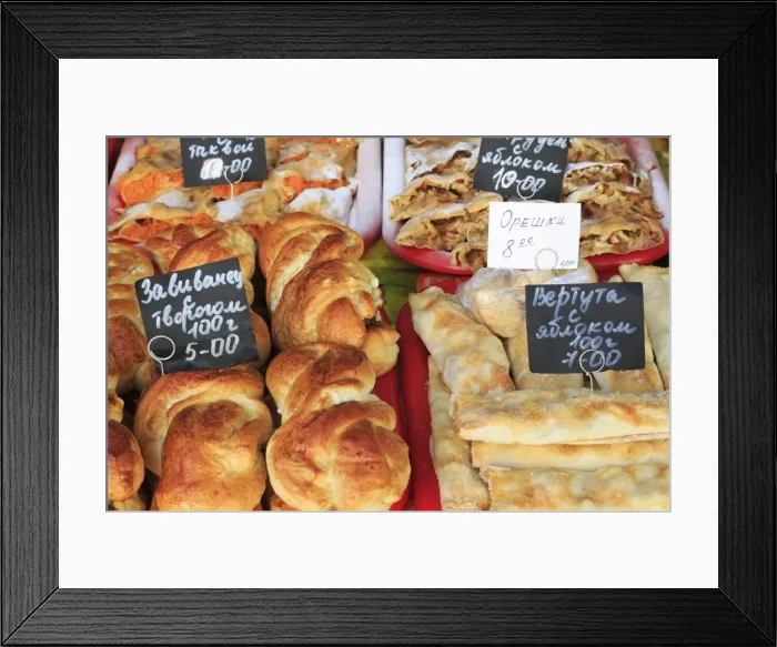 Framed Print : Bakery in Odessa, Crimea, Ukraine, Europe Framed Print : Bakery in Odessa, Crimea, Ukraine, Europe