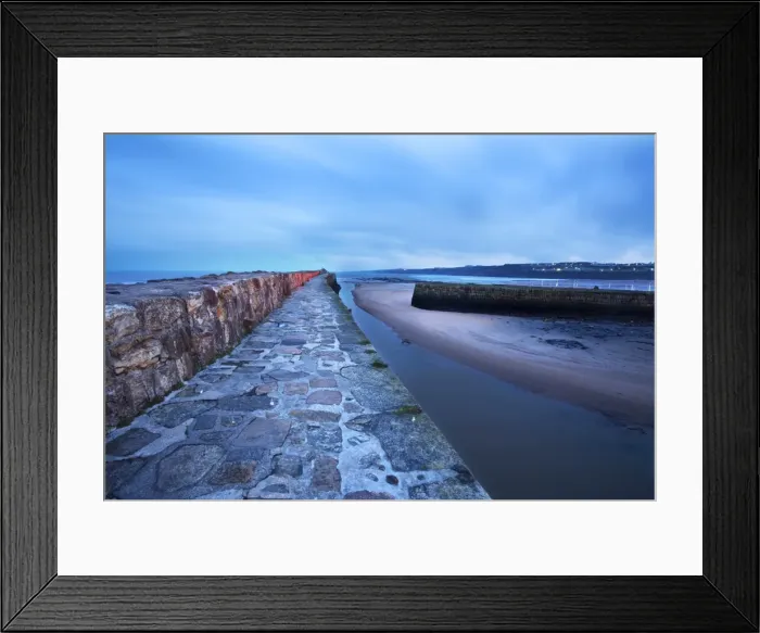 Framed Print : Pier at St. Andrews Harbour before dawn, Fife, Scotland, United Kingdom, Europe Framed Print : Pier at St. Andrews Harbour before dawn, Fife, Scotland, United Kingdom, Europe