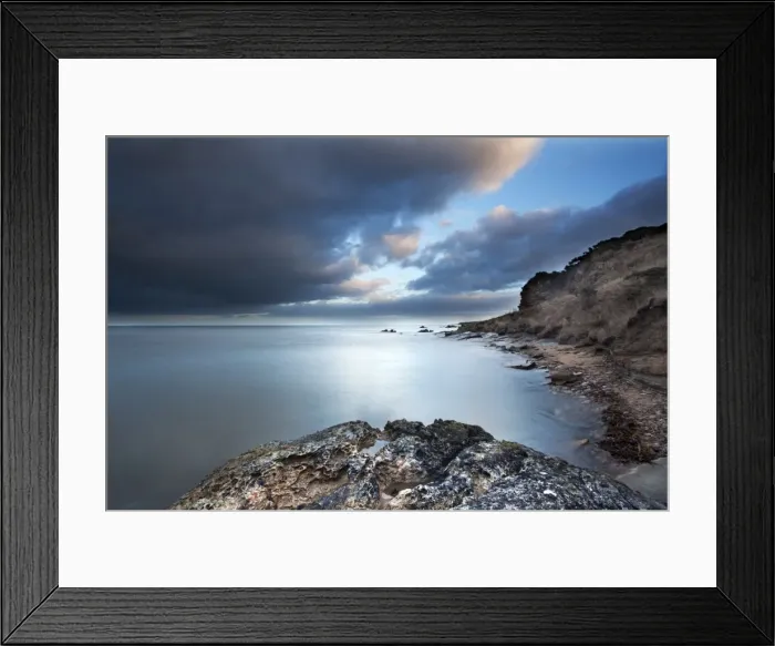 Framed Print : Fife coast at dusk near St. Andrews, Fife, Scotland, United Kingdom, Europe Framed Print : Fife coast at dusk near St. Andrews, Fife, Scotland, United Kingdom, Europe