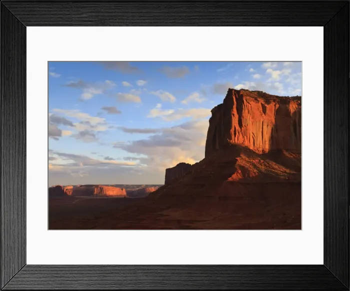 Framed Print : Red cliffs at sunset, Monument Valley Navajo Tribal Park, Utah and Arizona border, United States of America, North America Framed Print : Red cliffs at sunset, Monument Valley Navajo Tribal Park, Utah and Arizona border, United States of America, North America