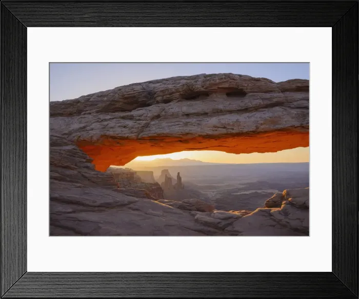 Framed Print : Mesa Arch at dawn looking towards Washerwoman Arch, Islands in the Sky section of Canyonlands National Park, Utah, United States of America, North America Framed Print : Mesa Arch at dawn looking towards Washerwoman Arch, Islands in the Sky section of Canyonlands National Park, Utah, United States of America, North America