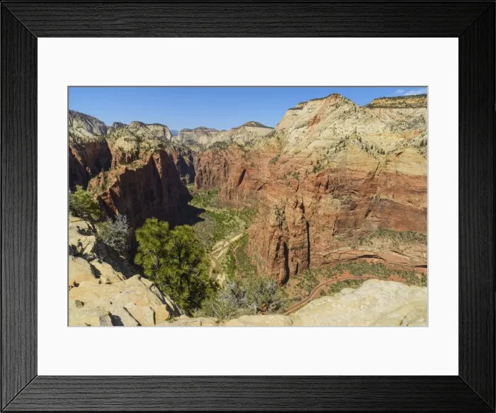 Framed Print : View from Angels Landing, Zion National Park, Utah, United States of America, North America Framed Print : View from Angels Landing, Zion National Park, Utah, United States of America, North America