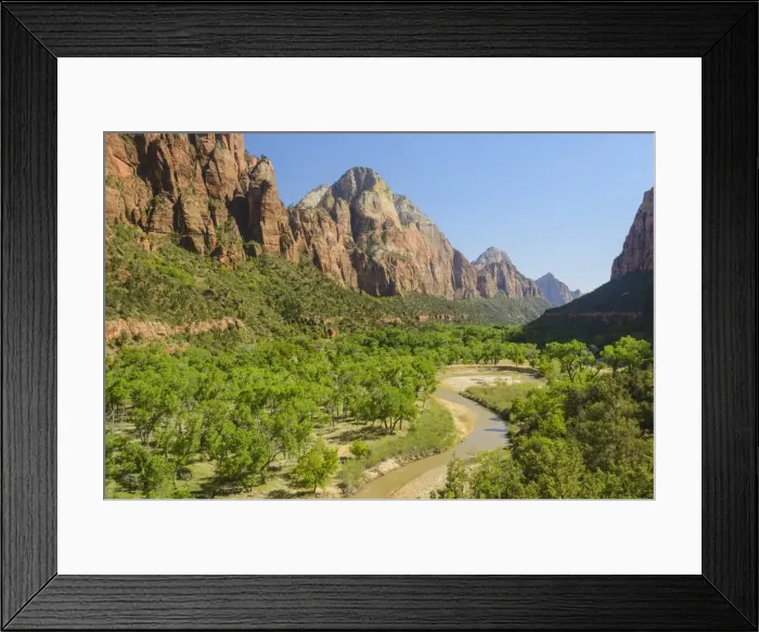 Framed Print : Virgin River, Zion National Park, Utah, United States of America, North America Framed Print : Virgin River, Zion National Park, Utah, United States of America, North America