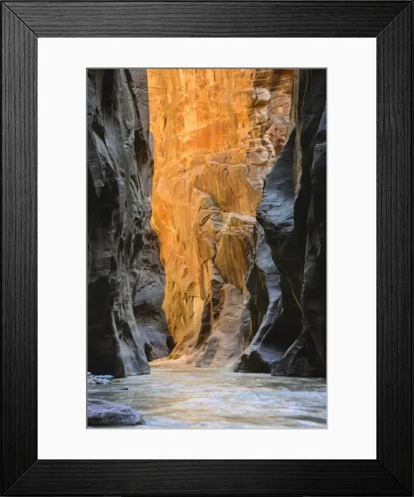 Framed Print : Virgin River Narrows, Zion National Park, Utah, United States of America, North America Framed Print : Virgin River Narrows, Zion National Park, Utah, United States of America, North America