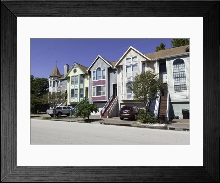 Framed Print : Suburban housing in Houston, Texas, United States of America, North America Framed Print : Suburban housing in Houston, Texas, United States of America, North America