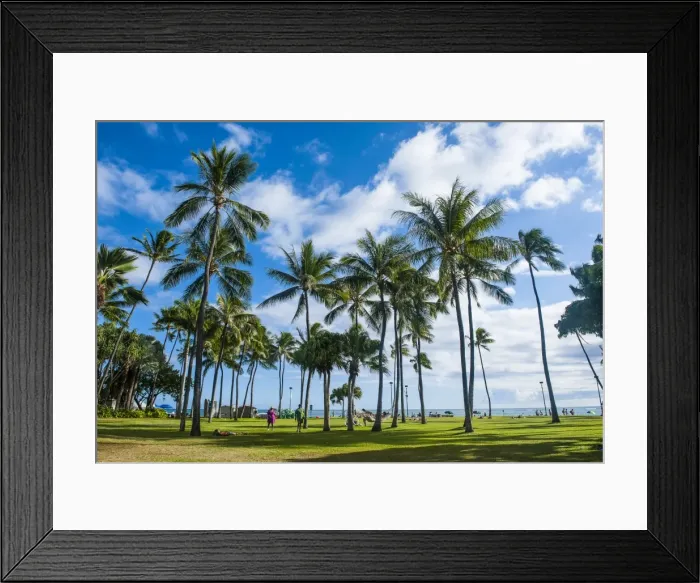 Framed Print : Waikiki Beach, Oahau, Hawaii, United States of America, Pacific Framed Print : Waikiki Beach, Oahau, Hawaii, United States of America, Pacific