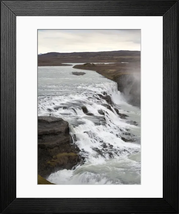 Framed Print : Gullfoss, Golden Circle tour, Iceland, Polar Regions