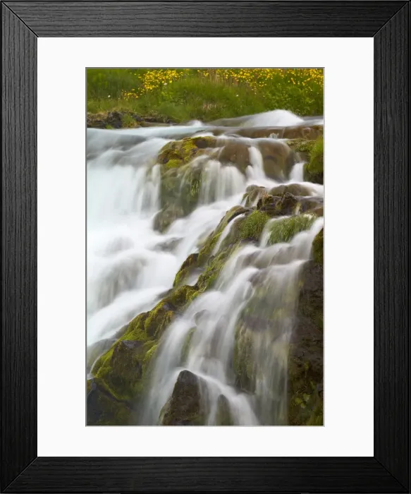 Framed Print : Waterfall detail, Dynjandi, Iceland, Polar Regions Framed Print : Waterfall detail, Dynjandi, Iceland, Polar Regions