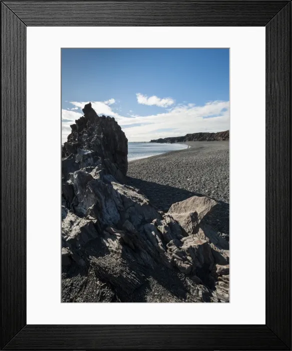 Framed Print : Djupalonssandur black stone beach, Snaefellsnes Peninsula, Iceland, Polar Regions Framed Print : Djupalonssandur black stone beach, Snaefellsnes Peninsula, Iceland, Polar Regions