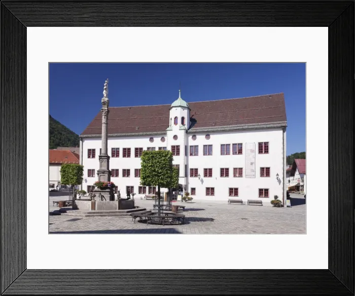 Framed Print : Town hall at the marketplace, Immenstadt, Allgau, Bavaria, Germany, Europe Framed Print : Town hall at the marketplace, Immenstadt, Allgau, Bavaria, Germany, Europe