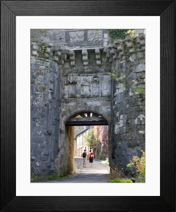 Framed Print : Old city gate, Vezelay, Burgundy, France, Europe Framed Print : Old city gate, Vezelay, Burgundy, France, Europe