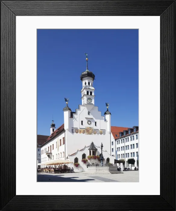 Framed Print : Town Hall, Kempten, Schwaben, Bavaria, Germany, Europe Framed Print : Town Hall, Kempten, Schwaben, Bavaria, Germany, Europe