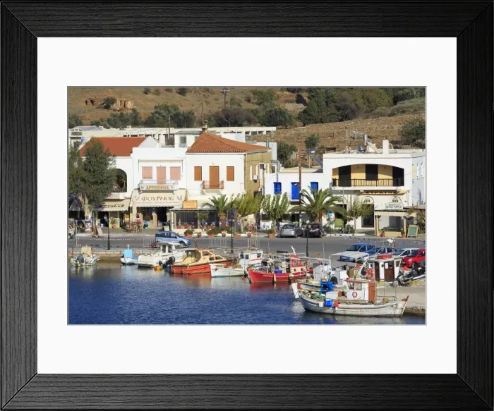 Framed Print : Port of Gavrio, Andros Island, Cyclades, Greek Islands, Greece, Europe Framed Print : Port of Gavrio, Andros Island, Cyclades, Greek Islands, Greece, Europe