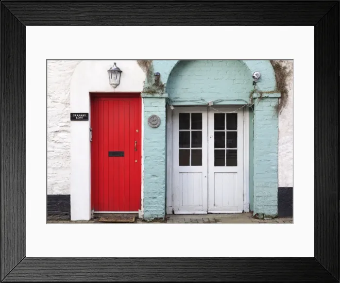 Framed Print : Doors in Kinsale Town, County Cork, Munster, Republic of Ireland, Europe Framed Print : Doors in Kinsale Town, County Cork, Munster, Republic of Ireland, Europe
