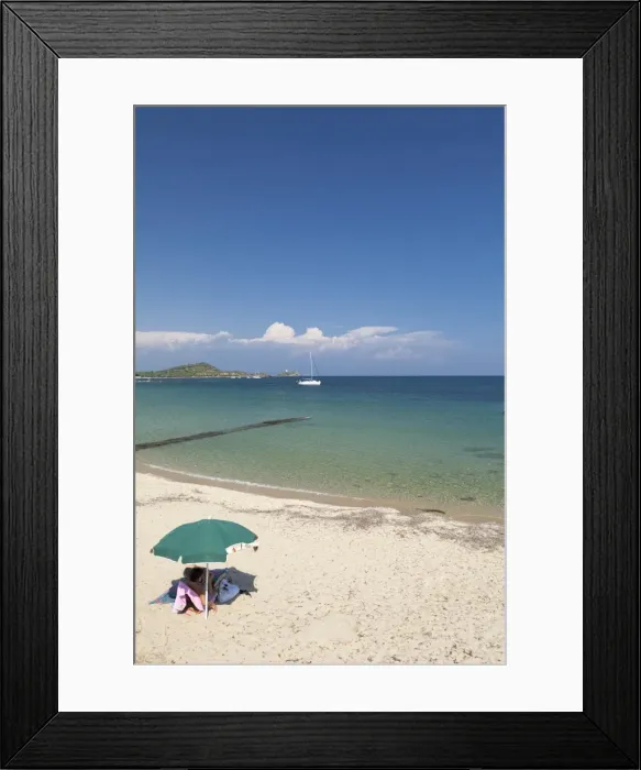 Framed Print : Beach, Baia di Nora, Cagliari, Sardinia, Italy, Mediterranean, Europe Framed Print : Beach, Baia di Nora, Cagliari, Sardinia, Italy, Mediterranean, Europe