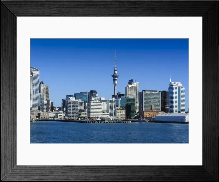 Framed Print : Skyline of Auckland, North Island, New Zealand, Pacific