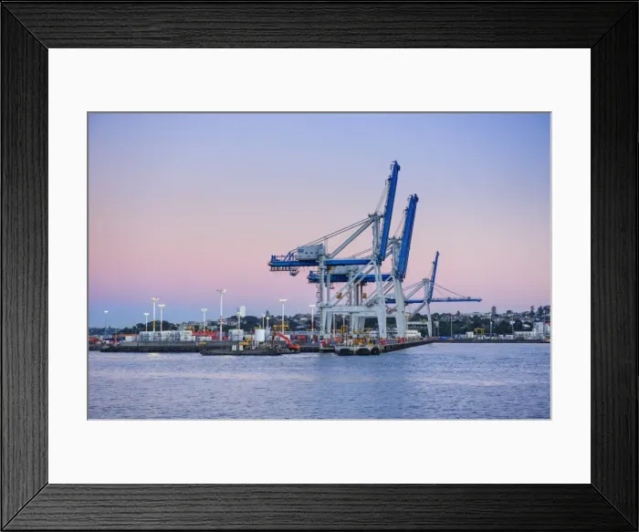 Framed Print : Wharf in the harbour of Auckland, North Island, New Zealand, Pacific Framed Print : Wharf in the harbour of Auckland, North Island, New Zealand, Pacific