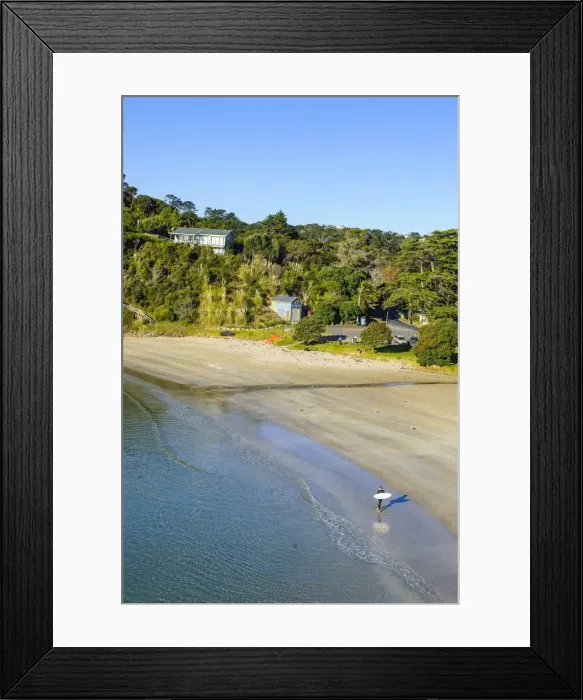Framed Print : View over Little Oneroa Beach, Waiheke island, Hauraki Gulf, North Island, New Zealand, Pacific Framed Print : View over Little Oneroa Beach, Waiheke island, Hauraki Gulf, North Island, New Zealand, Pacific