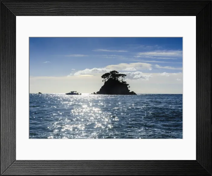 Framed Print : Backlight of a lonely rock sitting in the ocean, Abel Tasman National Park, South Island, New Zealand, Pacific Framed Print : Backlight of a lonely rock sitting in the ocean, Abel Tasman National Park, South Island, New Zealand, Pacific