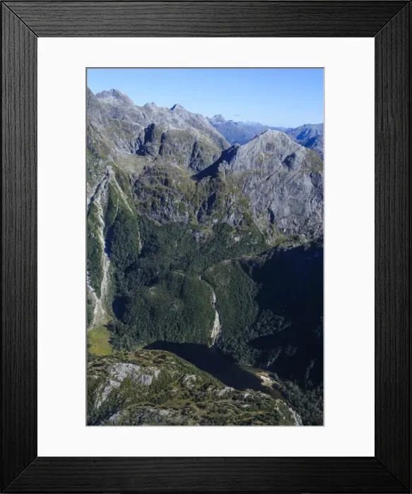 Framed Print : Aerial of the rugged mountains in Fiordland National Park, UNESCO World Heritage Site, South Island, New Zealand, Pacific Framed Print : Aerial of the rugged mountains in Fiordland National Park, UNESCO World Heritage Site, South Island, New Zealand, Pacific