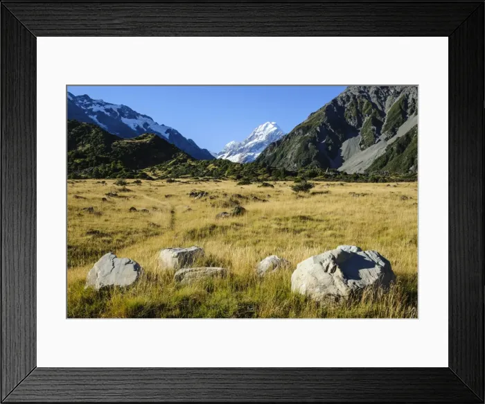 Framed Print : Mount Cook, the highest mountain in New Zealand, UNESCO World Heritage Site, South Island, New Zealand, Pacific Framed Print : Mount Cook, the highest mountain in New Zealand, UNESCO World Heritage Site, South Island, New Zealand, Pacific
