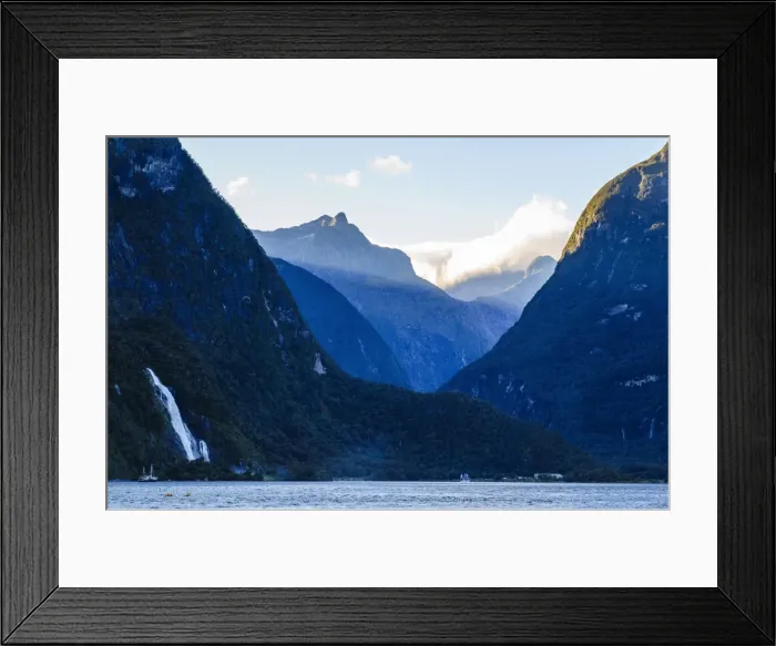 Framed Print : Early morning light in Milford Sound, Fiordland National Park, UNESCO World Heritage Site, South Island, New Zealand, Pacific Framed Print : Early morning light in Milford Sound, Fiordland National Park, UNESCO World Heritage Site, South Island, New Zealand, Pacific