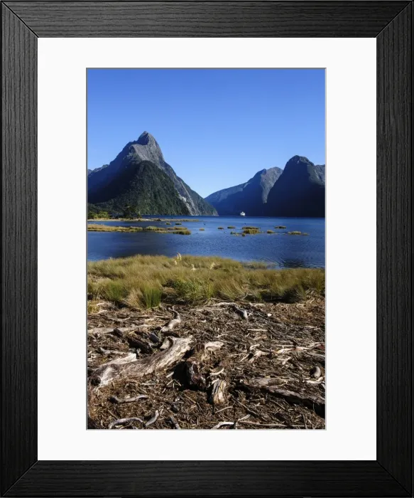 Framed Print : The steep cliffs of Milford Sound, Fiordland National Park, UNESCO World Heritage Site, South Island, New Zealand, Pacific Framed Print : The steep cliffs of Milford Sound, Fiordland National Park, UNESCO World Heritage Site, South Island, New Zealand, Pacific