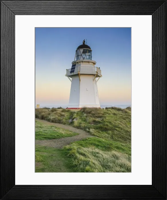 Framed Print : Waipapa Point Lighthouse at sunset, the Catlins, South Island, New Zealand, Pacific Framed Print : Waipapa Point Lighthouse at sunset, the Catlins, South Island, New Zealand, Pacific