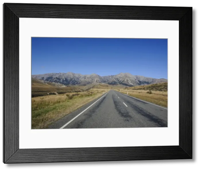 Framed Print : Road leading through the beautiful mountain scenery around Arthurs Pass, South Island, New Zealand, Pacific Framed Print : Road leading through the beautiful mountain scenery around Arthurs Pass, South Island, New Zealand, Pacific