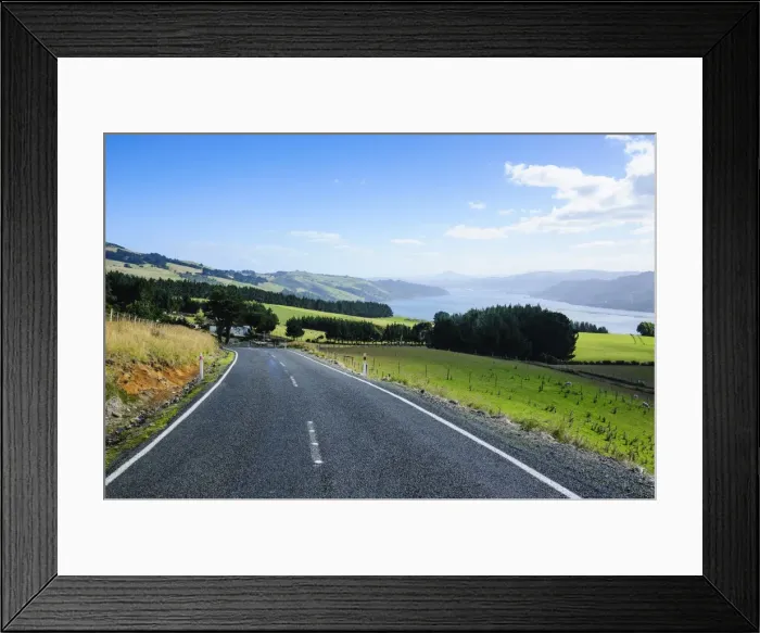 Framed Print : View over the Otago Peninsula, Otago, South Island, New Zealand, Pacific Framed Print : View over the Otago Peninsula, Otago, South Island, New Zealand, Pacific