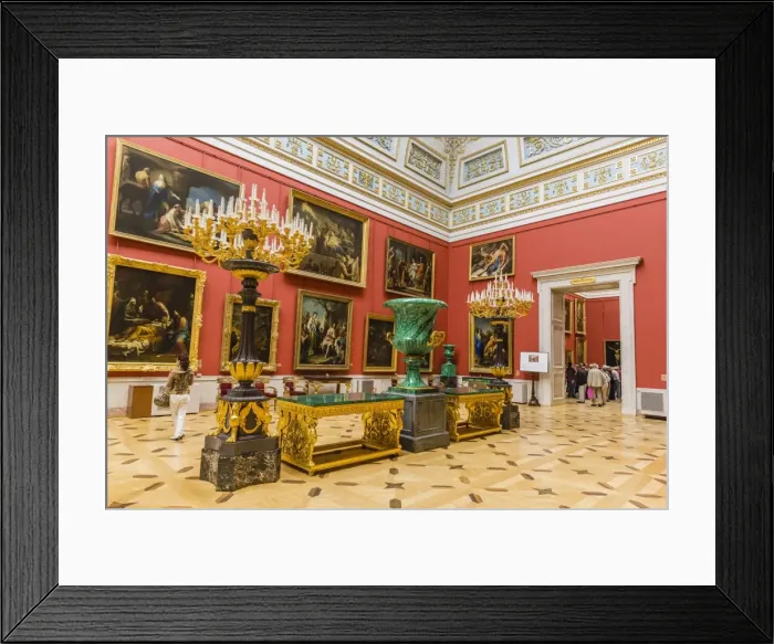 Framed Print : Interior view of the Winter Palace, The Hermitage, UNESCO World Heritage Site, St. Petersburg, Russia, Europe Framed Print : Interior view of the Winter Palace, The Hermitage, UNESCO World Heritage Site, St. Petersburg, Russia, Europe
