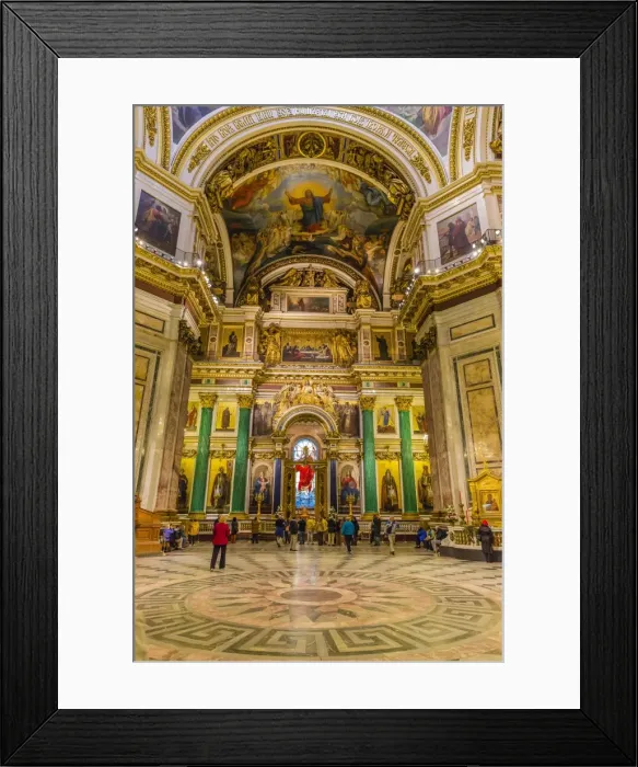 Framed Print : Interior view of St. Isaacs Cathedral, St. Petersburg, Russia, Europe Framed Print : Interior view of St. Isaacs Cathedral, St. Petersburg, Russia, Europe