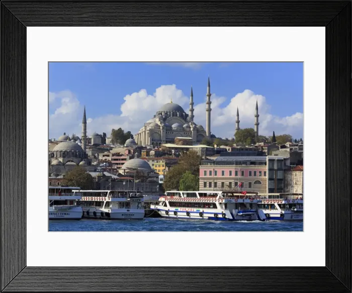Framed Print : Sulemaniye Mosque, Eminonu and Bazaar District, Istanbul, Turkey, Europe Framed Print : Sulemaniye Mosque, Eminonu and Bazaar District, Istanbul, Turkey, Europe