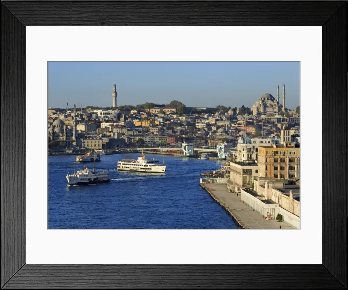 Framed Print : Golden Horn, Istanbul, Turkey, Europe Framed Print : Golden Horn, Istanbul, Turkey, Europe