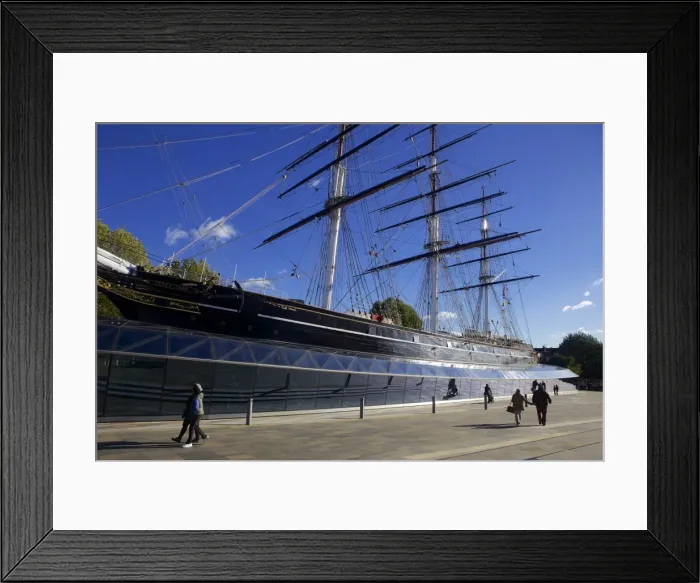 Framed Print : The Cutty Sark, a British Tea Clipper built in 1869 moored near the Thames at Greenwich, London, England, United Kingdom, Europe Framed Print : The Cutty Sark, a British Tea Clipper built in 1869 moored near the Thames at Greenwich, London, England, United Kingdom, Europe