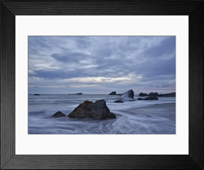 Framed Print : Rocks in the surf at sunset, Harris Beach State Park, Oregon, United States of America, North America Framed Print : Rocks in the surf at sunset, Harris Beach State Park, Oregon, United States of America, North America
