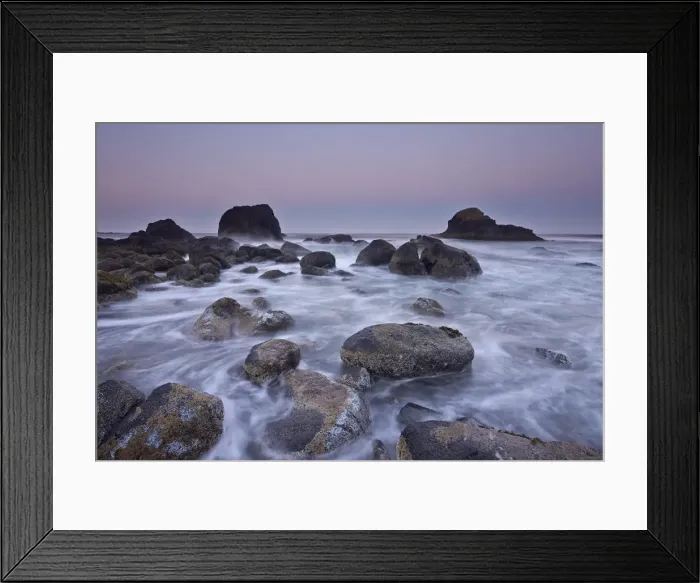 Framed Print : Surf, rocks, and sea stacks at dawn, Ecola State Park, Oregon, United States of America, North America Framed Print : Surf, rocks, and sea stacks at dawn, Ecola State Park, Oregon, United States of America, North America