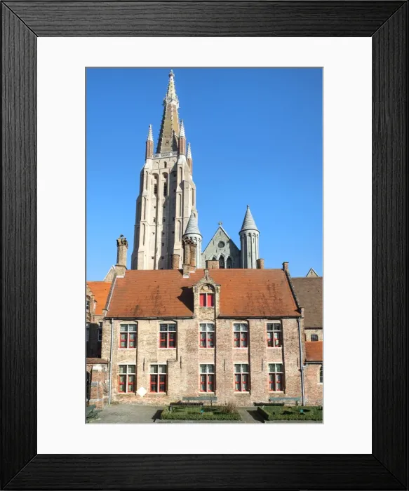 Framed Print : Church of Our Lady and Old Saint John Hospital, Historic center of Bruges, UNESCO World Heritage Site, Belgium, Europe Framed Print : Church of Our Lady and Old Saint John Hospital, Historic center of Bruges, UNESCO World Heritage Site, Belgium, Europe