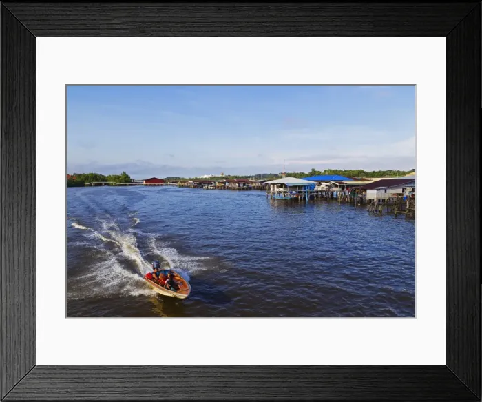Framed Print : Kampung Ayer water village, Bandar Seri Begawan, Brunei, Borneo, Southeast Asia, Asia Framed Print : Kampung Ayer water village, Bandar Seri Begawan, Brunei, Borneo, Southeast Asia, Asia