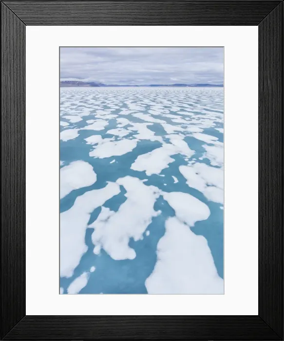 Framed Print : Shorefast ice starting to melt in Maxwell Bay, Devon Island, Nunavut, Canada Framed Print : Shorefast ice starting to melt in Maxwell Bay, Devon Island, Nunavut, Canada