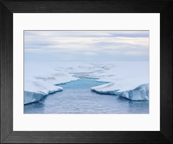 Framed Print : Melt water stream in tabular iceberg in Isabella Bay, Baffin Island, Nunavut, Canada, North America Framed Print : Melt water stream in tabular iceberg in Isabella Bay, Baffin Island, Nunavut, Canada, North America