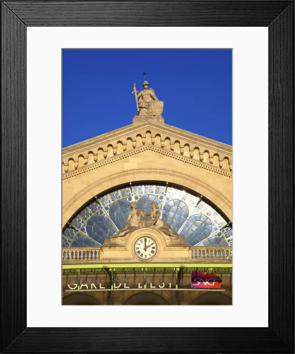 Framed Print : Entrance to Gare de L Est, Paris, France, Europe Framed Print : Entrance to Gare de L Est, Paris, France, Europe