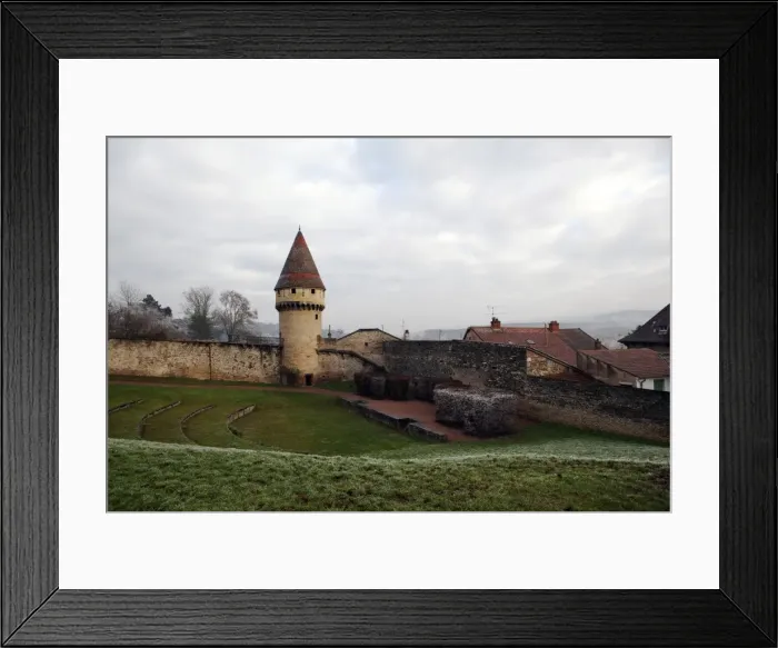 Framed Print : Defensive walls and tower, Cluny, Burgundy, France, Europe Framed Print : Defensive walls and tower, Cluny, Burgundy, France, Europe