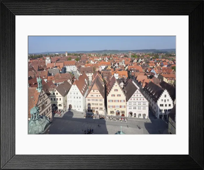 Framed Print : View from town hall, Rothenburg ob der Tauber, Romantic Road (Romantische Strasse), Franconia, Bavaria, Germany, Europe Framed Print : View from town hall, Rothenburg ob der Tauber, Romantic Road (Romantische Strasse), Franconia, Bavaria, Germany, Europe