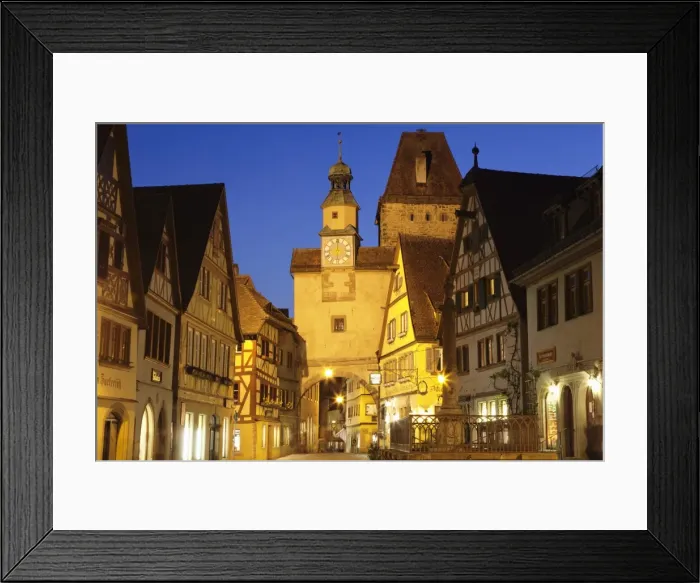 Framed Print : Roderbogen Bow and Markusturm Tower, Rothenburg ob der Tauber, Romantic Road (Romantische Strasse), Franconia, Bavaria, Germany, Europe Framed Print : Roderbogen Bow and Markusturm Tower, Rothenburg ob der Tauber, Romantic Road (Romantische Strasse), Franconia, Bavaria, Germany, Europe