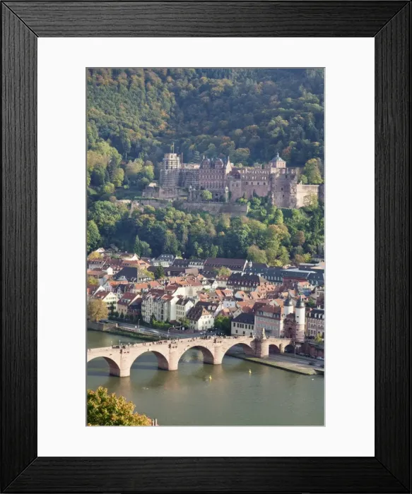 Framed Print : Karl Theodor Bridge with Stadttor gate, castle and Heilig Geist Church, Heidelberg, Baden Wurttemberg, Germany, Europe Framed Print : Karl Theodor Bridge with Stadttor gate, castle and Heilig Geist Church, Heidelberg, Baden Wurttemberg, Germany, Europe